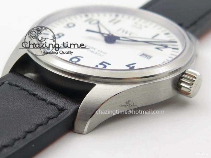 MIROTIME 0825 Fashionable Mark XVIII IW327002 V6F Best Edition White Dial On Black Leather Strap A 7312